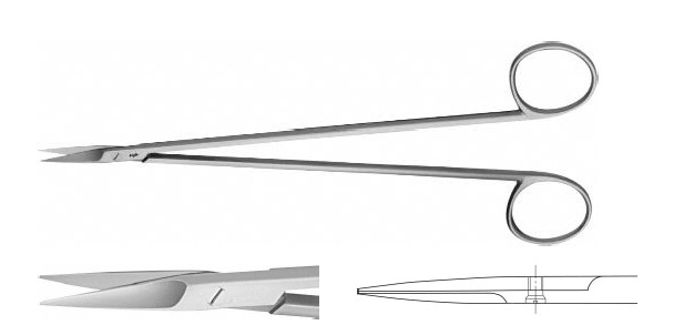 Файн ножиці прямі 195 мм довгі